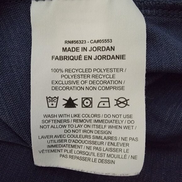 Nike Dri Fit T-Shirt Adult Sz M Short Sleeve Crew Neck Swoosh Logo Blue Pink - Picture 9 of 11